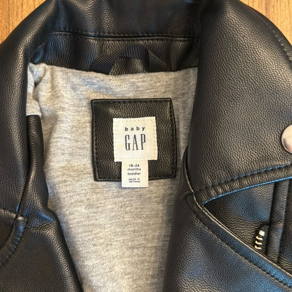 Baby Gap Faux Leather Jacket 18-24 Mon